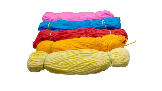 PUSHPA CREATION Macrame 4mm  Nylon soft Cord set of 5 colour