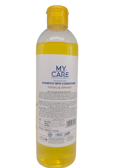 My Care professional Honey and Almonds Shampoo with Conditioner|For Mosituring Repairing Hair|Remove Dryness Dullness Split End with help of Vitamin E|HONEY AND ALMOND H(500ml)
