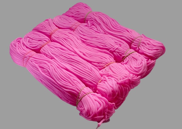 Pushpa Creation Macrame cord set of Pink colour 5 cord