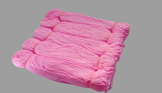 Pushpa Creation Macrame cord set of 5 cord Beby pink Colour