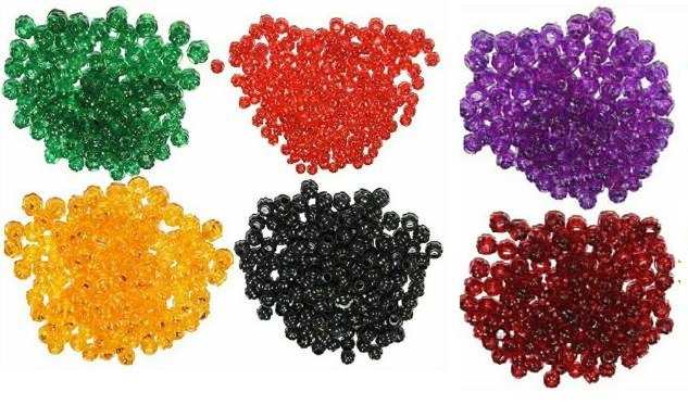 PUSHPA CREATION Plastic Beads for macrmae craft set of 600 beads