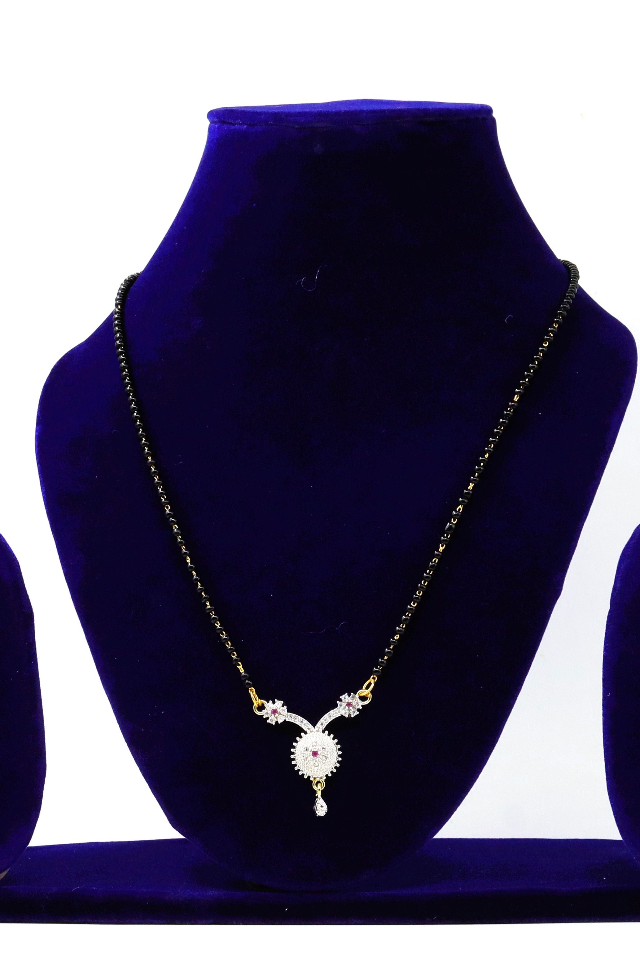 Pushpa Creation AD Traditional Mangalsutra For Women Stylish Brass Mangalsutra 01