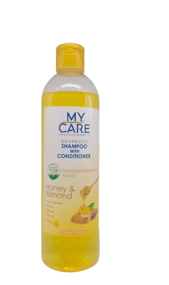 My Care professional Honey and Almonds Shampoo with Conditioner|For Mosituring Repairing Hair|Remove Dryness Dullness Split End with help of Vitamin E|HONEY AND ALMOND H(500ml)