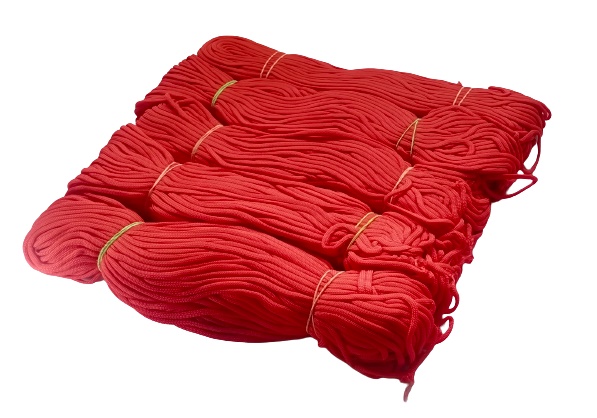 Pushpa Creation Red colour  Nylon Macrame Cord set of 5