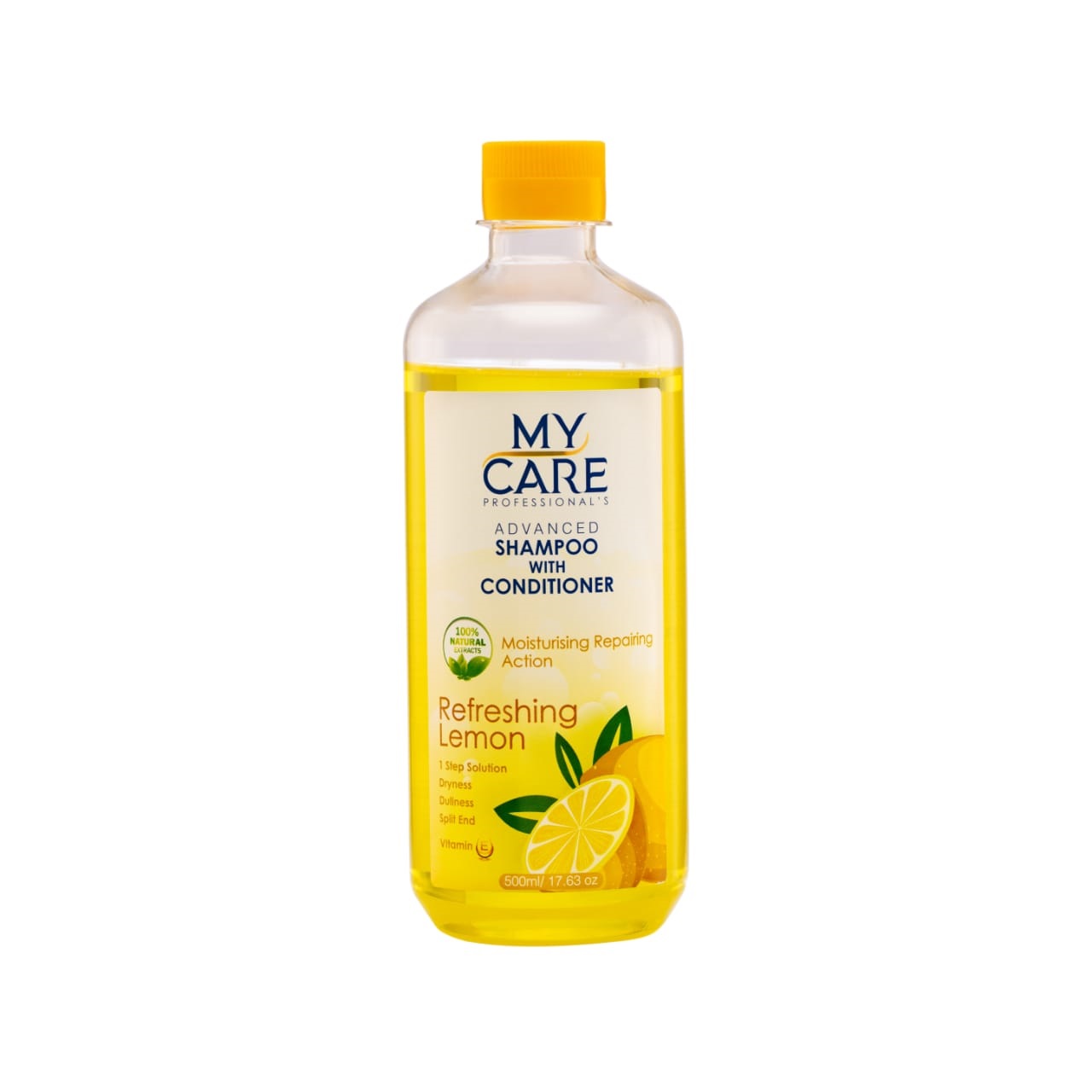My Care professional Advanced Lemon Shampoo with Conditioner|For Mosituring Repairing Hair|Remove Dryness Dullness Split End with help of Vitamin E   Refreshing Lemon (500ml)