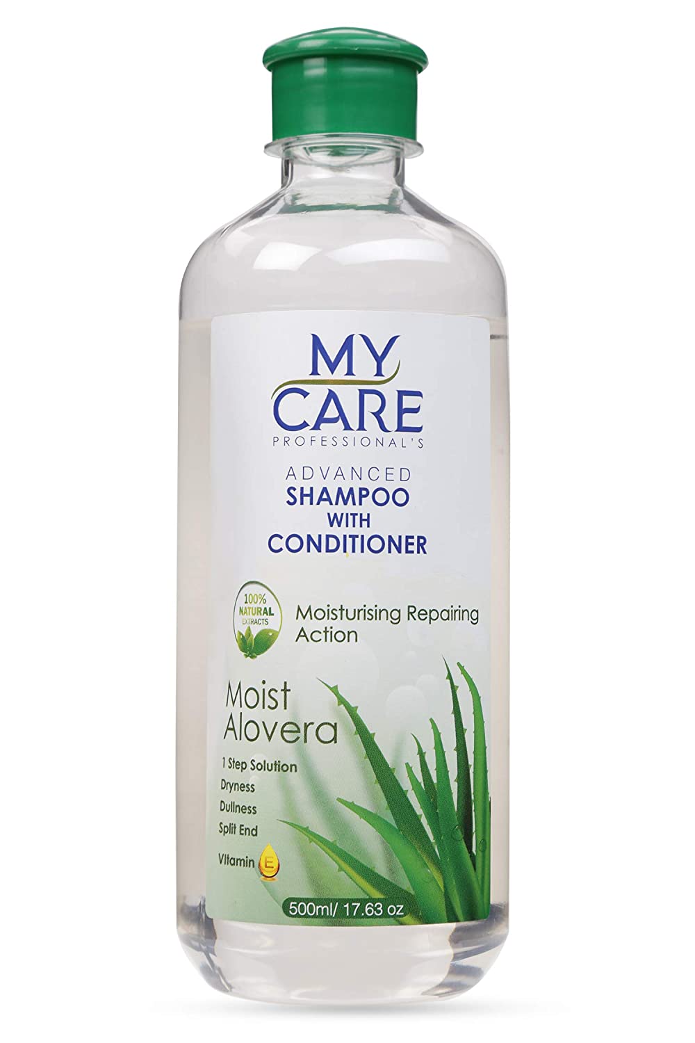 My Care professional Advanced Alovera Shampoo with Conditioner|For Mosituring Repairing Hair|Remove Dryness Dullness Split End with help of Vitamin E|Alovera Moist (500ml
