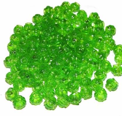 PUSHPA CREATION  Macrame plastic Beads,8mm Popti  colour 100 beads