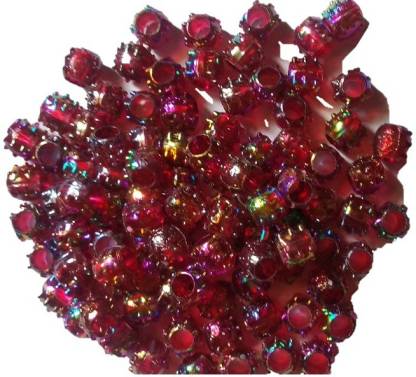 Fancy Plastic Purple Colour big hole Beads for Making Macrame Jhula, Macrame Toran, Macrame Jhumar, Bracelate, Necklace, Macking Other Crafting Designs 100 Qty (L-10mm x W-12mm,7mm Hole Size)