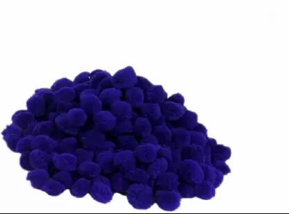 PUSHPA CREATION Cotton BLUE  Colour Pom Pom balls for Craft Decoration &Jewellery Making purpose pack of 101