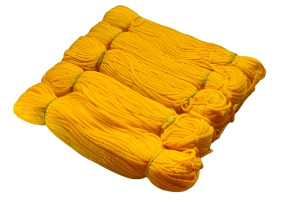 Pushpa Creation  Nylon Macrame threads for crafting and knoting  Haldi colour set of 5
