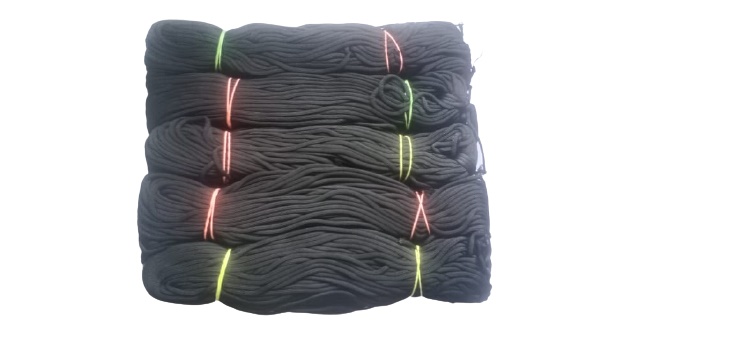 PUSHPA CREATION Black colour Nylon  Macrame Cord/Threads for Making For Bags and Other Macrame Craft Project